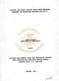 Konsekpsi Tata Ruang Kelautan Dalam Rangka Menunjang Hankamneg Dan Pembangunan Kelautan Pada PJP-II