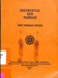 Dokumentasi dan Panduan.Paket Program Statistik