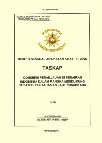 Konsepsi Peranjauan Di Perairan Indonesia Dalam Rangka Mendukung Strategi Pertahanan Laut Nusantara