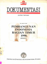 Pembangunan Indonesia Bagian Timur 1990 (Jilid I)