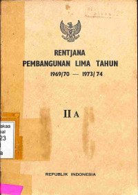 Rentjana Pembangunan Lima Tahun 1969/70 - 1973/74