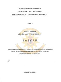 Konsepsi Peggunaan Angkutan Laut Nasional Sebagai Kekuatan Pendukung TNI AL