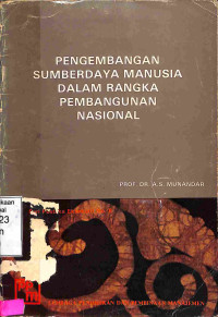 Pengembangan Sumberdaya Manusia Dalam Rangka Pembangunan Nasional