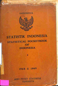 Statistik Indonesia. Statistical Pocketbook of Indonesia 1968-1969