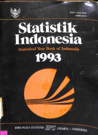 Statistik Indonesia-Statistical Year Book of Indonesia 1993