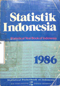 Statistik Indonesia.Statistical Year Book of Indonesia 1986