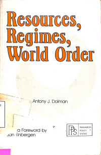 Resources, Regimes, World Order