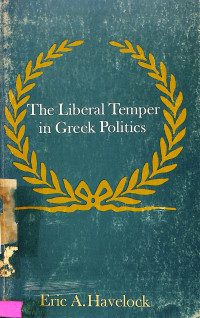 The Liberal Temper in Greek Politics