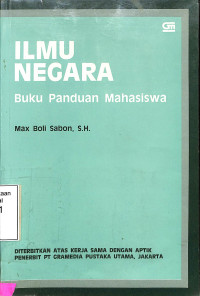 Ilmu Negara: Buku Panduan Mahasiswa