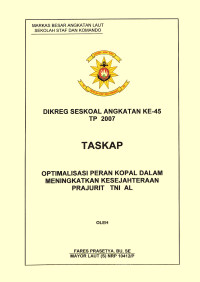 Optimalisasi Peran Kopal Dalam Meningkatkan Kesejahteraan Prajurit TNI AL