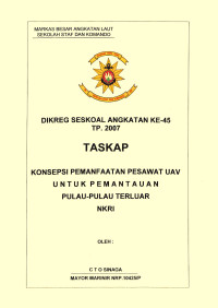 Konsepsi Pemanfaatan Pesawat UAV Untuk Pemantauan Pulau-Pulau Terluar NKRI