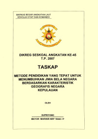 Metode Pendidikan Yang Tepat Untuk Menumbuhkan Jiwa Bela Negara Berdasarkan Karakteristik Geografis Negara Kepulauan