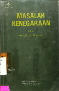 MASALAH KENEGARAAN