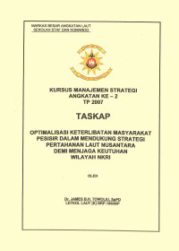 Optimalisasi Keterlibatan Masyarakat Pesisir Dalam Mendukung Strategi Pertahanan Laut Nusantara Demi Menajag Keutuhan Wilayah NKRI