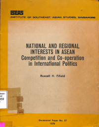 National and Regional Interests in Asean