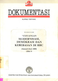 Perjuangan Modernisasi, Demokrasi dan Kebebasan di RRC(Jan-Jun 1989), Jilid 1