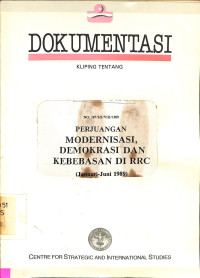 Perjuangan Modernisasi, Demokrasi dan Kebebasan di RRC(Jan-Jun 1989), Jilid 3