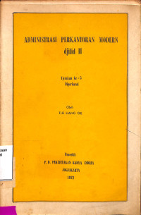 Administrasi Perkantoran Modern djilid II