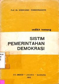 Sedikit tentang SistIm Pemerintahan Demokrasi