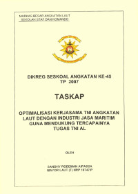 Optimalisasi Kerjasama TNI Angkatan Laut Dengan Industri Jasa Maritim Guna Mendukung Tercapainya Tugas TNI AL