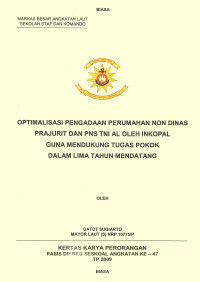 Optimalisasi Pemberdayaan Pulau-Pulau Terluar Guna Meningkatkan Daya Tangkal Pertahanan Dalam Rangka Menjaga Kedaulatan NKRI