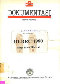 RI-RRC 1990 Kerja Sama Bilateral