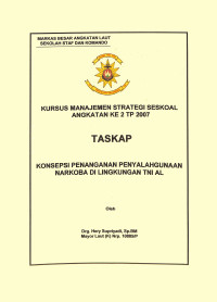 Konsepsi Penanganan Penyalahggunaan Narkoba Di Lingkungan TNI AL