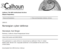 Norwegian cyber defense