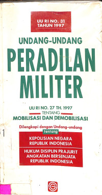 UNDANG-UNDANG PERADILAN MILITER