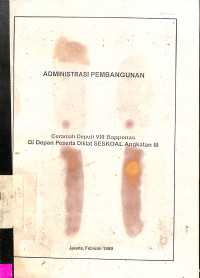 Administrasi Pembangunan