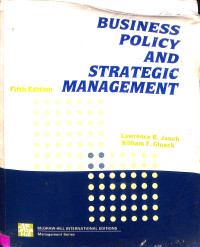 Business Policy and Strategic Management. Fifth Edition