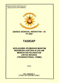 Kerjasama Keamanan Maritim Indonesia Australia Dalam Mengatasi Kejahatan Lintas Negara (Transnational Crime)