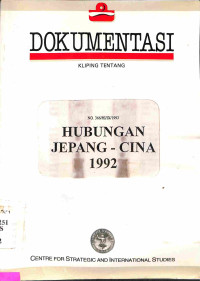 Hubungan Jepang - Cina 1992