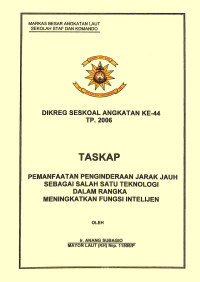 Pemanfaatan Penginderaan Jarak Jauh Sebagai Salah Satu Teknologi Dalam Rangka Meningkatkan Fungsi Intelijen