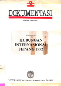 HUBUNGAN INTERNASIONAL JEPANG 1992