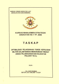 Aktualisasi Penerapan Sistem Pemeliharaan Terencana Sebagai Instrumen Pendorong Profesionalisme Pemeliharaan