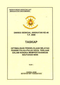 Optimalisasi Pengelolaan Wilayah Pesisir Pulau- Pulau Kecil Terluar Dalam Rangka Mempertahankan Keutuhan NKRI