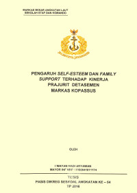 Pengaruh Self-Estemen dan Family Support terhadap kinerja Prajurit Detasemen Markas Kopassus