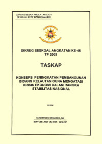 Konsepsi Peningkatan Pembangunan Bidang Kelautan Guna Mengatasi Krisis Ekonomi Dalam Rangka Stabilitas Nasional