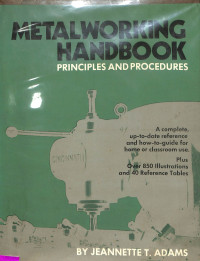 Metalworking Handbook Principles and Procedures