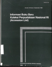 Informasi Buku Baru Koleksi Perpustakaan Nasional RI (Accession List) No.2