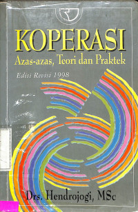 koperasi  azas-azas,teori dan praktek