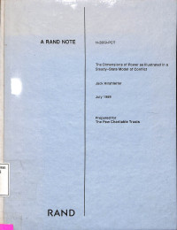 The Dimensions of Power as Illustrated in a Steady-State Model of Conflict