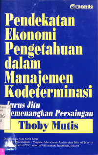 PENDEKATAN EKONOMI PENGETAHUAN DALAM MANAJEMEN KODETERMINASI