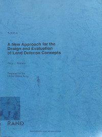 A New Approach for the Design and Evaluation of Land Defense Concepts