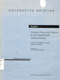 Strategic Issues and Options for the Quadrennial Defense Review