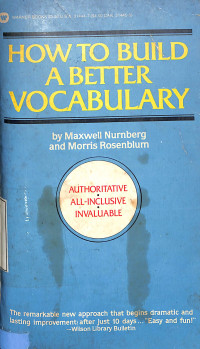 How To Build A Better Vocabulary