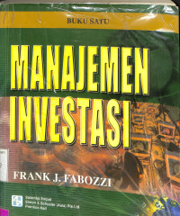 Manajemen Investasi. Buku Satu