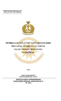 Optimalisasi Pusat Latihan Pertempuran Korps Marinir  Guna Penyiapan Satuan Tugas Tempur Dalam Rangka Mendukung Tugas TNI AL