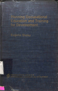 Planning Occupational Education and Training for Develoment